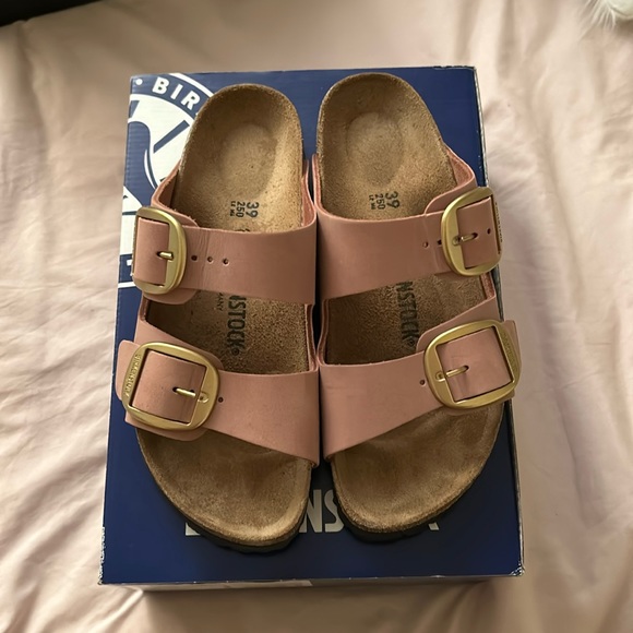 Birkenstock Shoes - Arizona Big Buckle Birkenstock in Old Rose